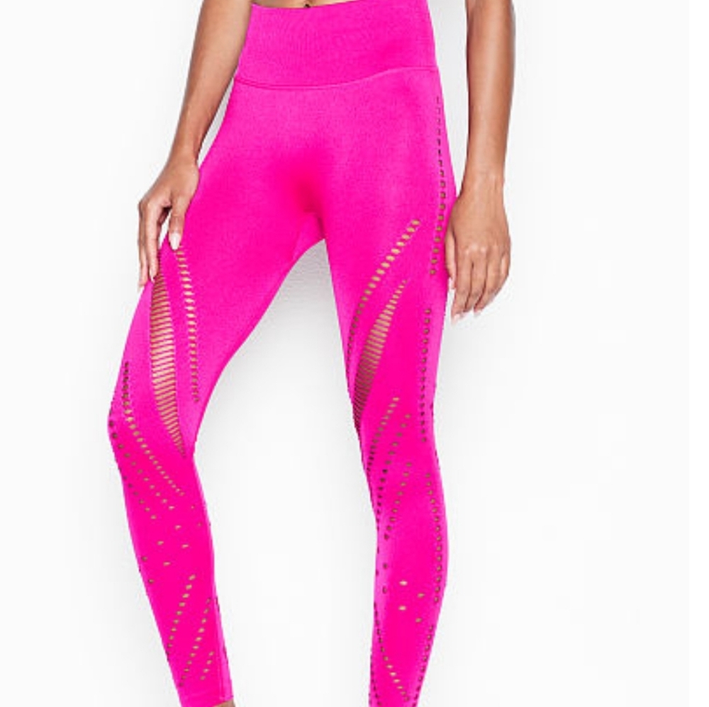 VS hot pink seamless leggings